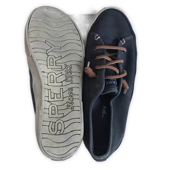 Sperry Pier Wave Slip On Canvas Memory Foam Shoe - Picture 5 of 8